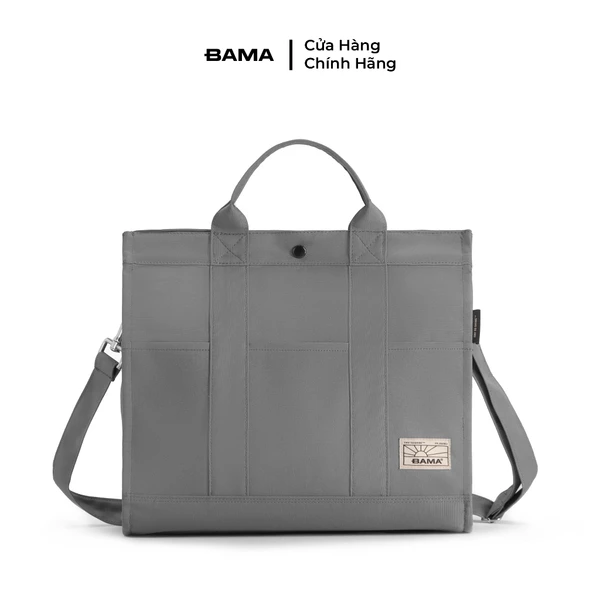 Túi tote nữ đi làm BAMA New Basic Totes NB802-M thời trang nhiều ngăn túi đeo chéo vải canvas đi học