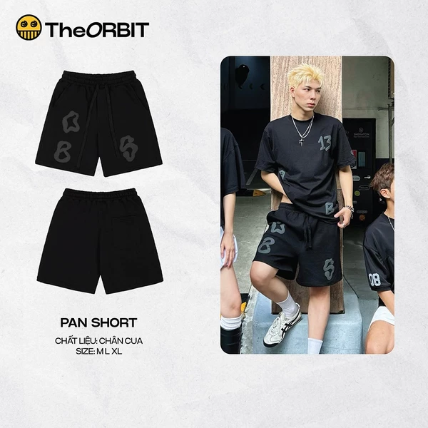Quần short nam nữ The ORBIT PAN SHORT Chất Cotton Co Giãn Local Brand Chính Hãng