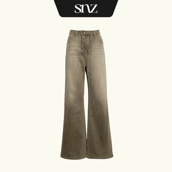 Quần Jeans Wide Leg SNAZZY Unisex Nam Nữ Ống Rộng Chính Hãng - MOON FLARE