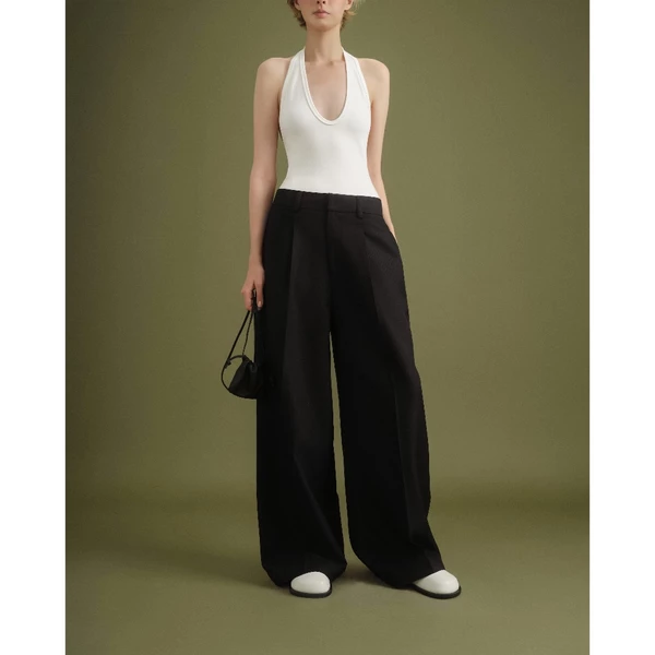 HIGHCHIC - NOIR PANTS - QUẦN ĐEN ỐNG SUÔNG RỘNG