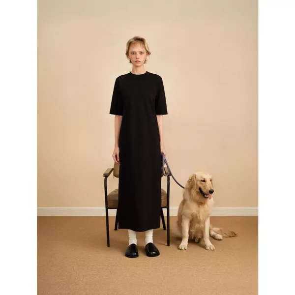 HIGHCHIC - JERSEY DRESS - VÁY LIỀN THÂN - COTTON - THIẾT KẾ THANH LỊCH
