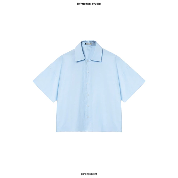 HYPNOTISM | OXFORDS SHIRT - Áo sơ mi tay ngắn, form rộng