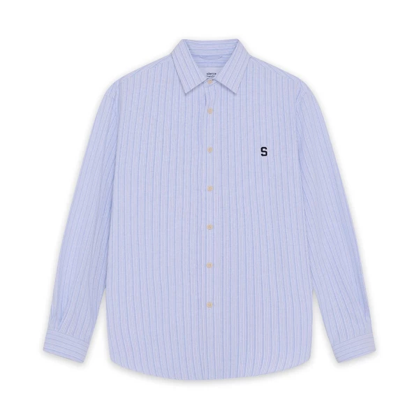 Áo sơ mi SilenceStandard Premium Oxford 3.0 Logo S/Stripe-[SO32]
