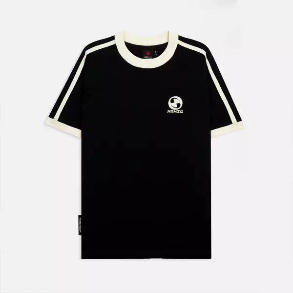Áo thun NEEDS OF WISDOM Line Boxy Raglan Tee - Black - Local Brand Chính Hãng