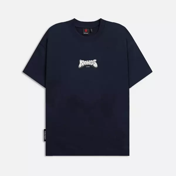 Áo thun NEEDS OF WISDOM Puff Bubble Tee - Navy - Local Brand Chính Hãng