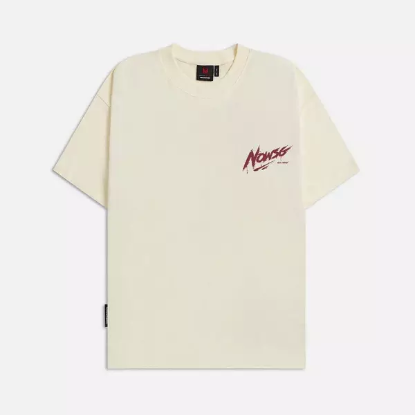 Áo thun NEEDS OF WISDOM Signature Tee - Cream - Local Brand Chính Hãng
