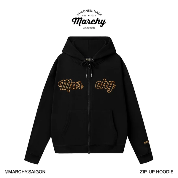 MARCHY - Zip-up Hoodie - Áo khoác dây kéo