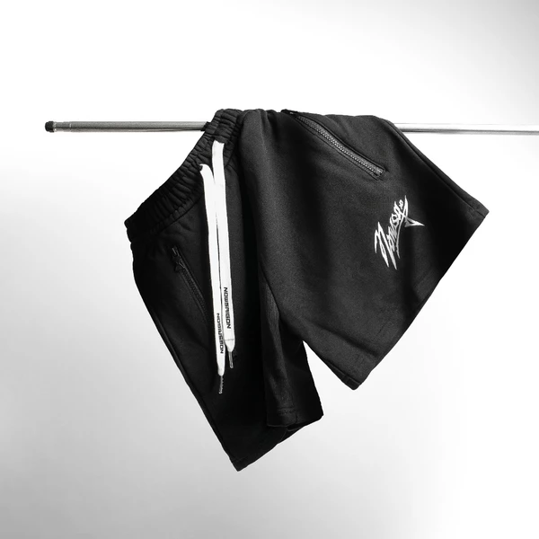 Quần NOWSAIGON Embroidered Nowsg Sweatshorts - Đen - Local Brand Chính Hãng