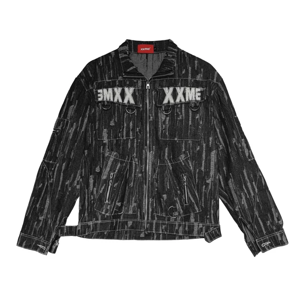 Áo Khoác/ Quần Dài Túi Hộp XXME Glitch Denim - Black