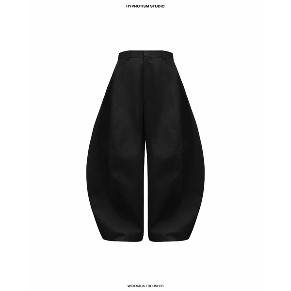 HYPNOTISM | WIDESACK TROUSERS - Quần tây dài ống rộng, sườn cong form relaxed
