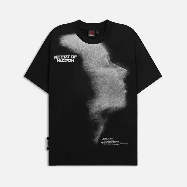 Áo thun NEEDS OF WISDOM Joy Tee - Black - Local Brand Chính Hãng