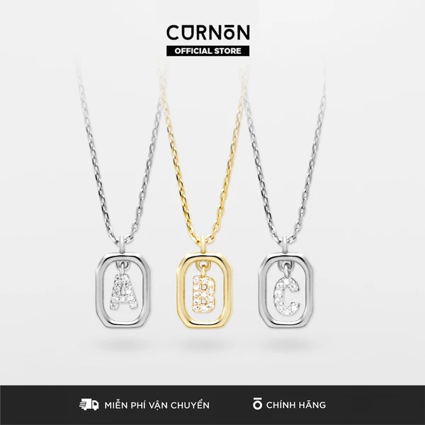 [Letter Necklace Collection] Vòng cổ đính Charm Curnon - Trang Sức, Phụ Kiện Thời Trang Cá Tính, Sáng Tạo- Thép Không Gỉ