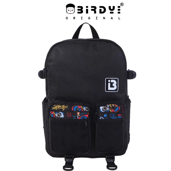 Balo nam đi học thời trang màu đen, trắng nam nữ Local Brand BIRDYBAG - COOL BACKPACK