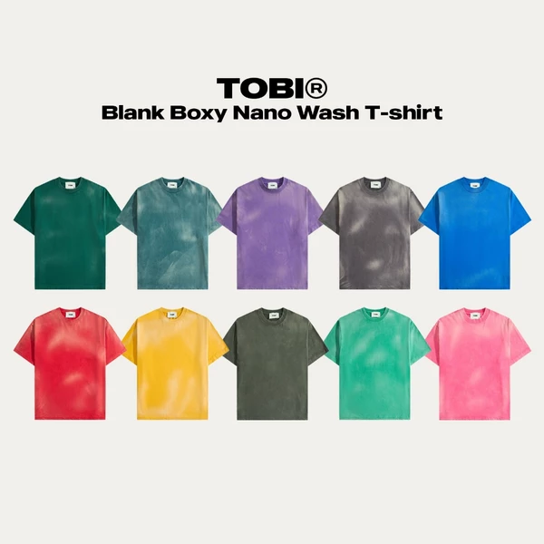 Áo Thun Wash Hiệu Ứng Loang Boxy TOBI