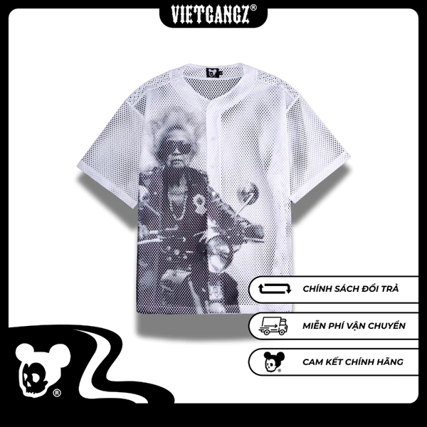 【Chính Hãng】Áo Jersey Lưới Granny Rider Vietgangz - Chất Liệu Lưới Cao Cấp - Streetwear Nam Nữ