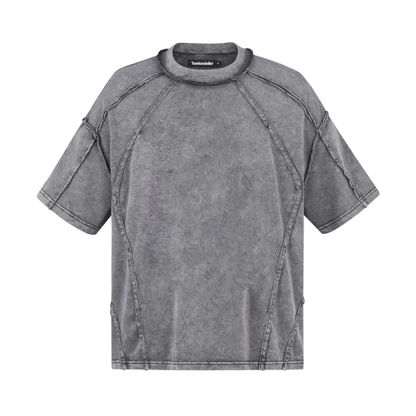 Áo thun washed rã rập - Ivankov Scar Light Grey Washed T-shirt