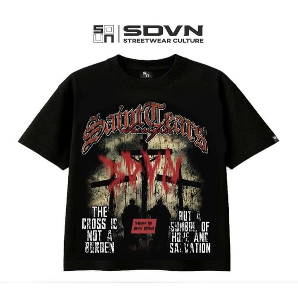 [Boxy Ngắn Dài Rộng Ngang] Áo Thun Form Big Boxy  "Salvation Tee"100% cotton SDVN UNISEX Nam Nữ