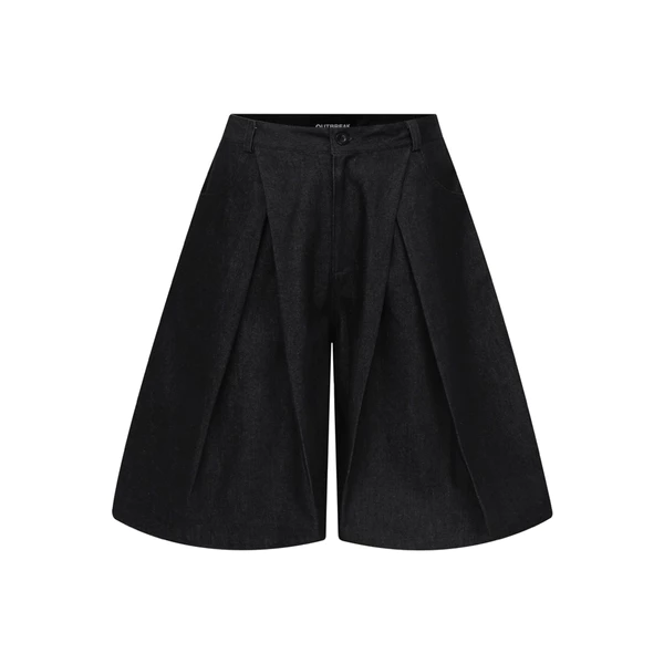 OUTBREAK - QUẦN LỬNG XẾP LY “PLEATED DENIM SHORT”