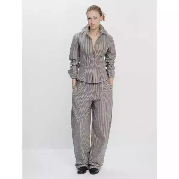 HIGHCHIC - UNSAID COLLECTION - SET BỘ ÁO SƠ MI QUẦN DÀI - LINEN COTTON - SAM SET