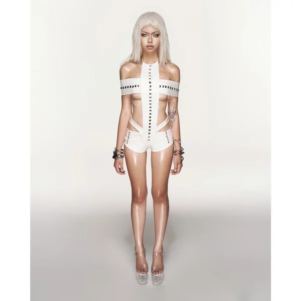 BỘ CHAOS CROSS WHITE TOP & BOTTOM