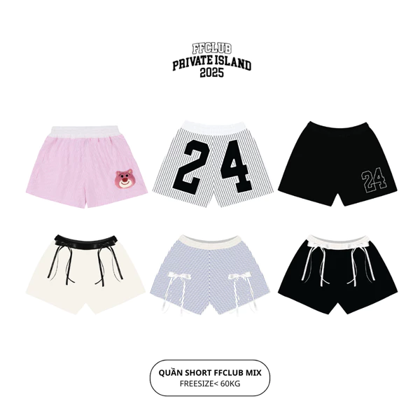 QUẦN SHORT GẤU BÔNG FFCLUB MIX 4