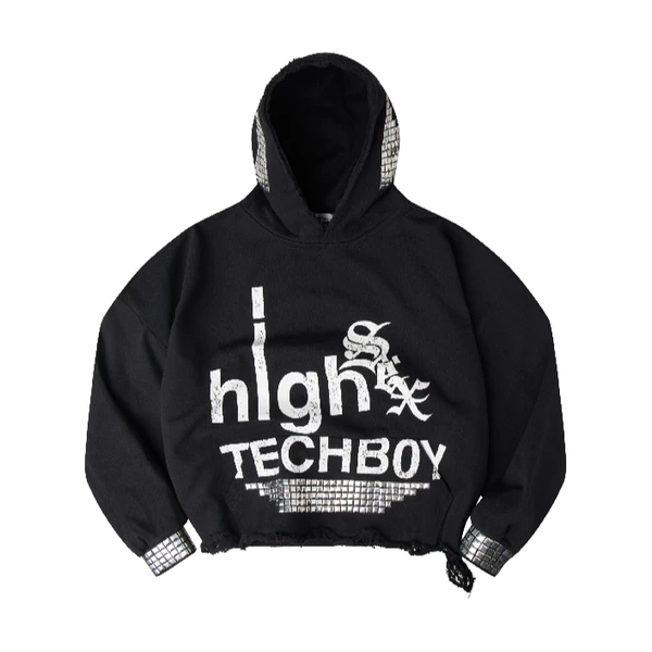 ÁO "TECH B0Y" STUDDED HOODIE