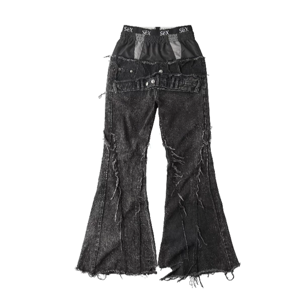 QUẦN COZY25 TRIPPLE LAYER WAXED FLARED JEANS