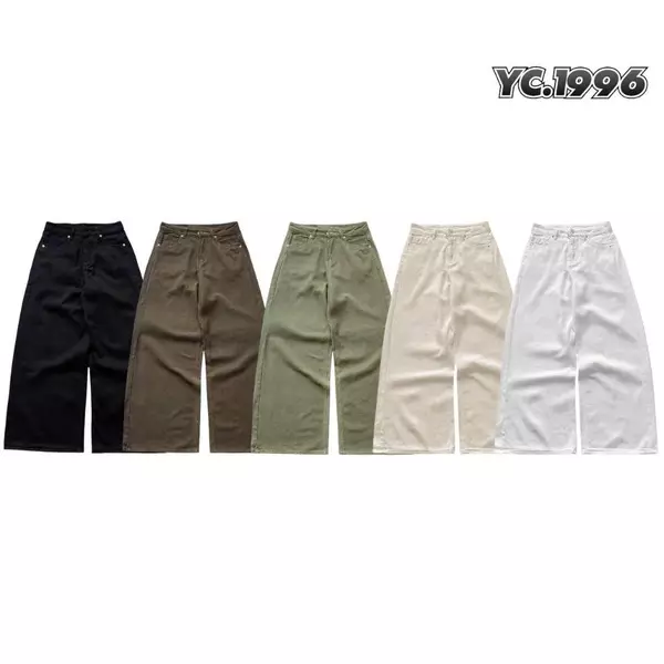 WHOSE x YC1996 - Quần Jeans Ống Siêu Rộng 4 Màu Local Brand Unisex