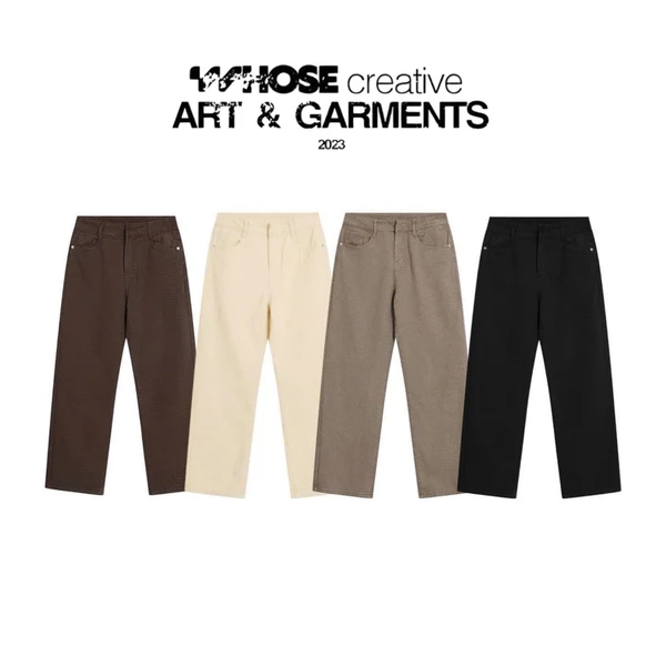 WHOSE x HIM - SLIM FIT KAKI PANTS | Quần kaki form ống suông unisex nam nữ