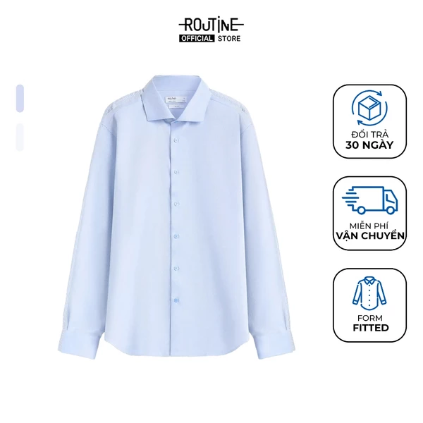 Áo Sơ Mi Nam Dài Tay Trơn Form Fitted - Routine 10F24SHL051R1