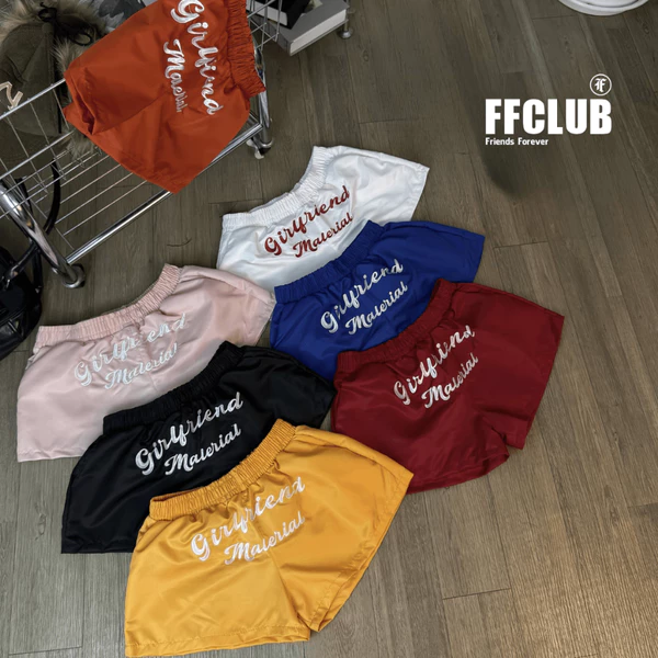 QUẦN SHORT DÙ MÙA HÈ LOGO THÊU GIRL FRIEND FFCLUB