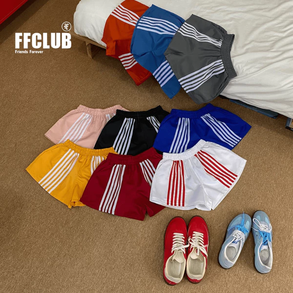 QUẦN SHORT DÙ MÙA HÈ LOGO THÊU SỌC PENTALINE FFCLUB MIX