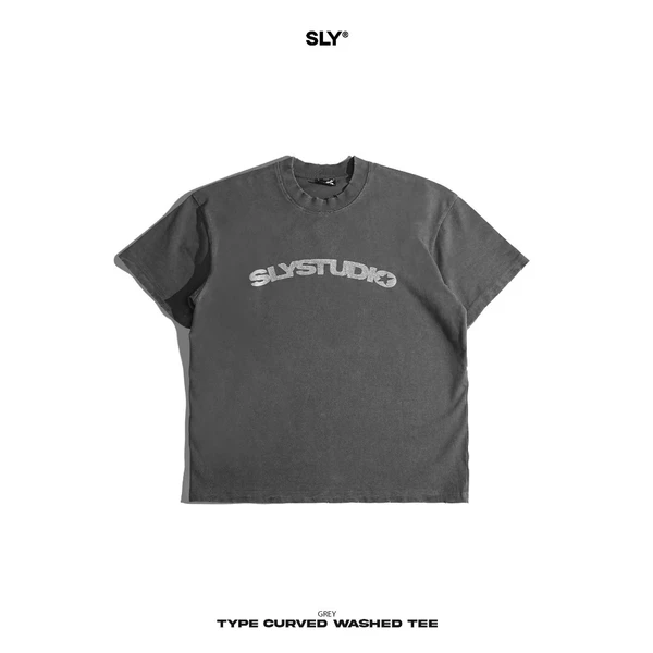 Áo thun SLY Curved washed Grey
