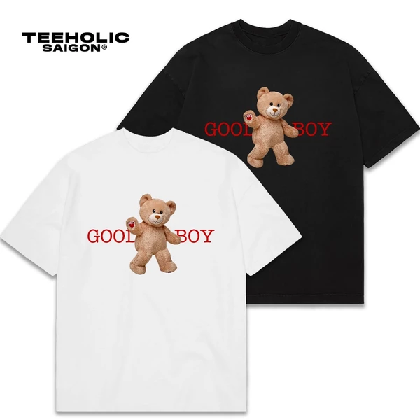 Áo Thun Nam Nữ TEEHOLIC Cotton Cao Cấp Phong Cách Retro Y2K Gấu Teddy - THSI131