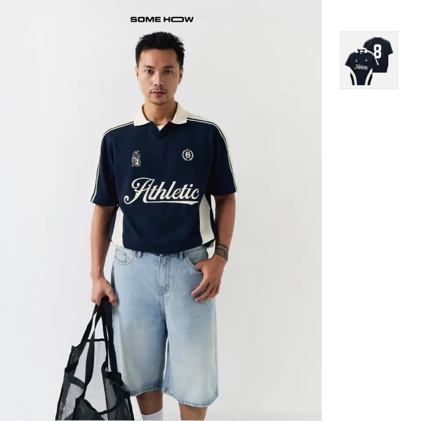 [RESTOCK] Áo Polo Nam Oversize Deep Blue, Chất Vải Cá Sấu Mắt Chim Thoải Mái, PL0185, SOME HOW STORE