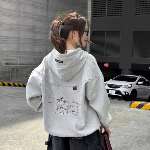 Áo Hoodie Zip AS Cinder Form Rộng Oversize, Local Brand Chính Hãng