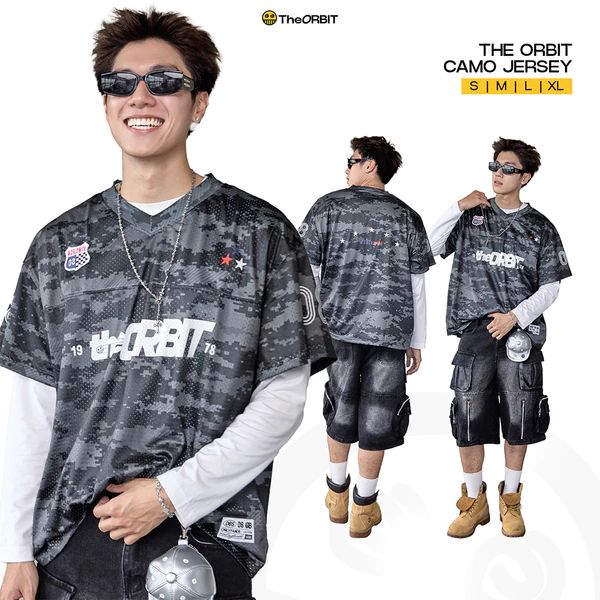 Áo Jersey Nam Nữ Thể Thao ORBIT - CAMO JERSEY - Local Brand Chính Hãng