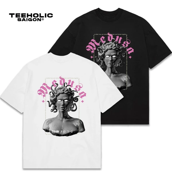 Áo Thun Nam Nữ TEEHOLIC Form Rộng In Hình Medusa - THSI81