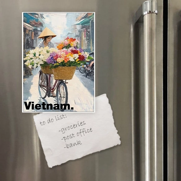 Nam Châm Hít Tủ Lạnh in hình du lịch Vietnam 12