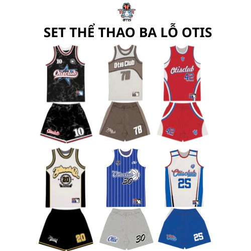 Set áo thể thao ba lỗ Otis Club - Áo ba lỗ Otis