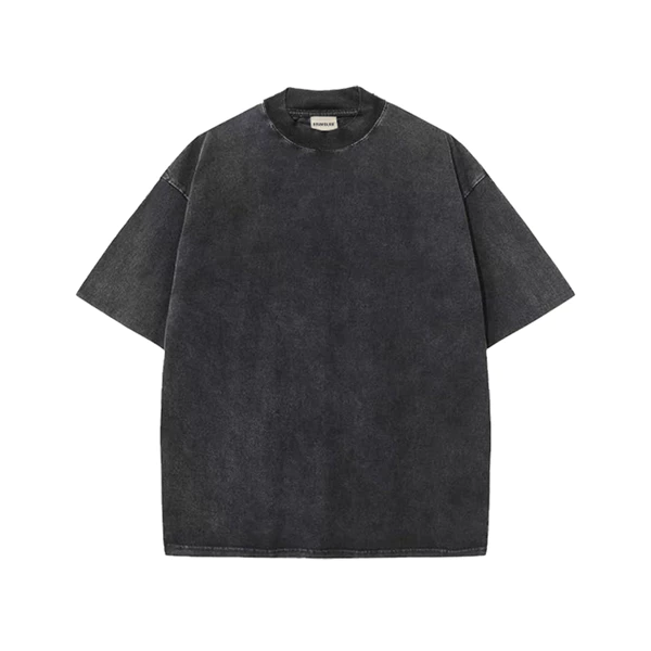 Áo thun trơn BASIC WASH HIGHCLUB form oversize màu ĐEN/NÂU - unisex