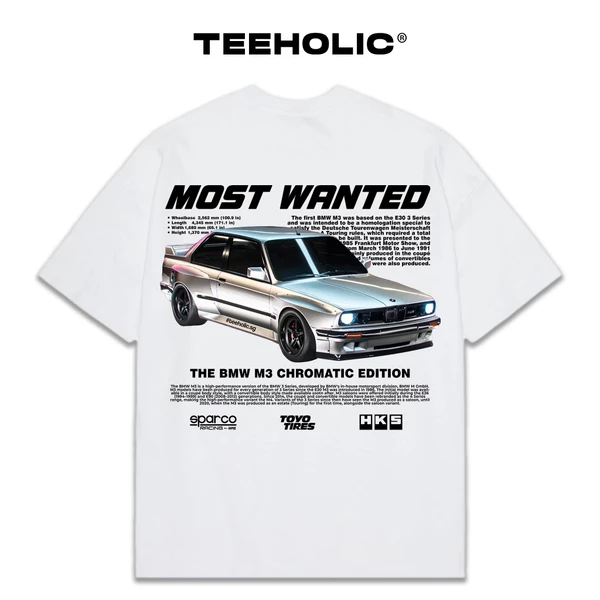 Áo Thun Nam Nữ TEEHOLIC Cotton Cao Cấp Xe Hơi Bmw M3 Phong Cách Retro Y2K - THSI100