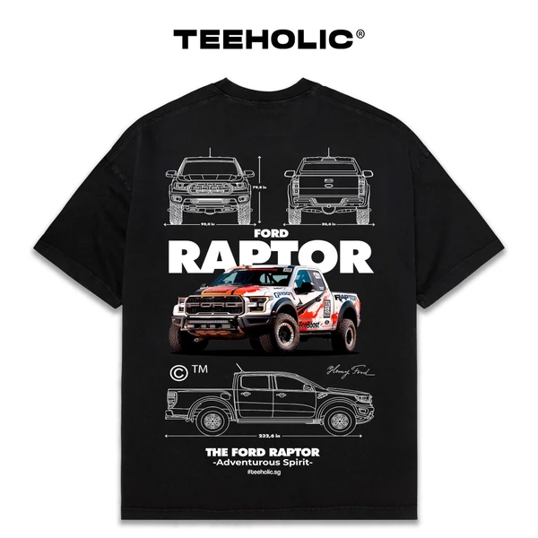 Áo Thun Nam Nữ TEEHOLIC Cotton Cao Cấp Xe Hơi Raptor Phong Cách Retro Y2K - THSI111
