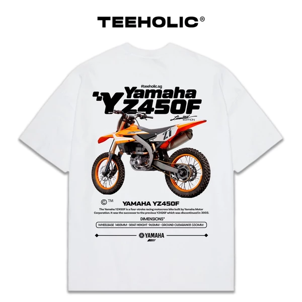 Áo Thun Nam Nữ TEEHOLIC Cotton Cao Cấp Xe Cào Cào Yamaha Yz450F Retro Y2K - THSI86