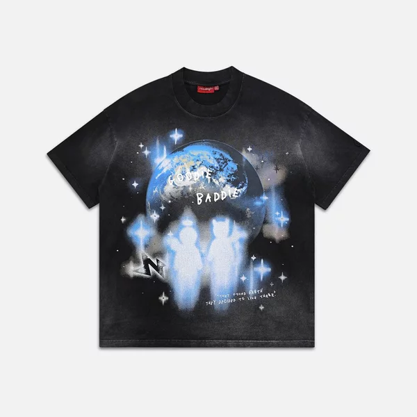 Áo thun NEEDS OF WISDOM Arrival Washed Tee - Black - Local Brand Chính Hãng
