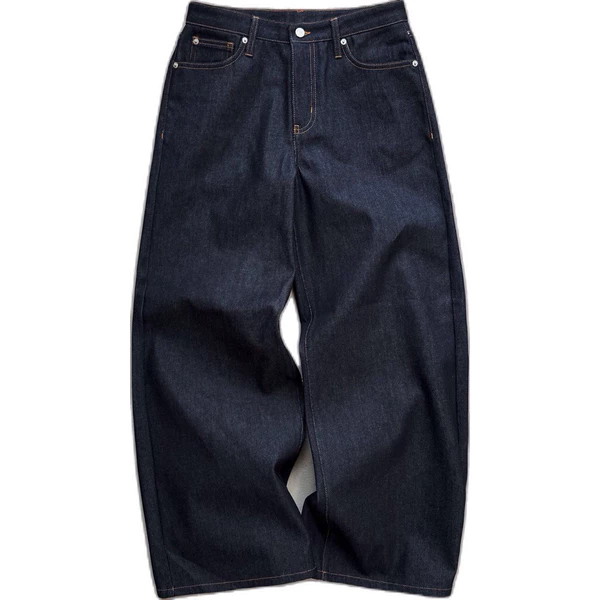 Quần Jean Deep Blue Raw Indigo denim pants form baggy chất denim 13oz