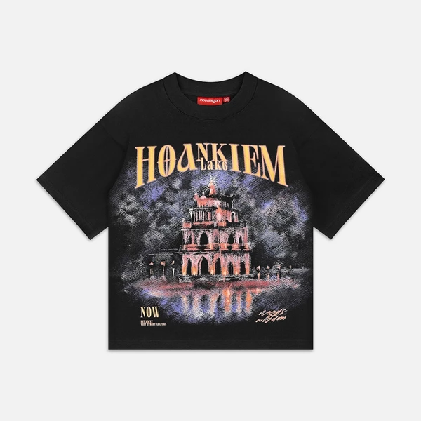 Áo thun NEEDS OF WISDOM Hoan Kiem Tee - Black - Local Brand Chính Hãng