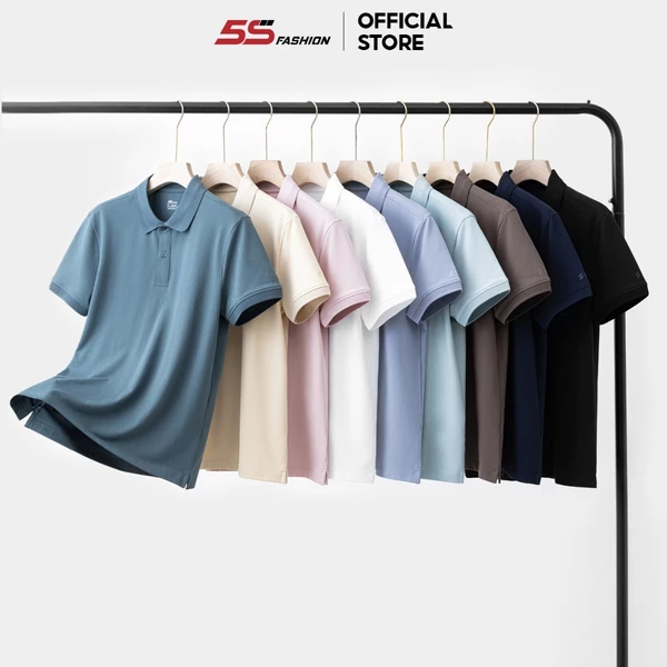 Áo Polo Nam Classic 5S FASHION Chất Mát, Thoáng Khí, Thiết Kế Trơn, Nhiều Màu, Lịch Sự, Dễ Phối Đồ APC030