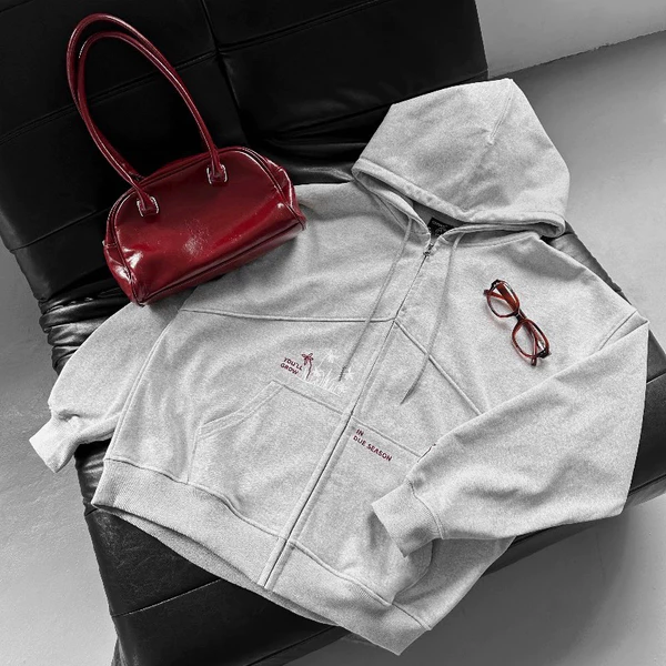 Áo Hoodie Zip GROWTH Cinder Form Rộng Oversize, Local Brand Chính Hãng
