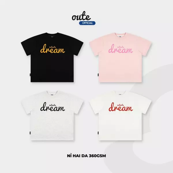[KHÔNG XÙ LÔNG] Áo Thun Form Boxy Outerity Dream Nỉ Hai Da Cổ Tròn Unisex Local Brand / Dreamer Collection
